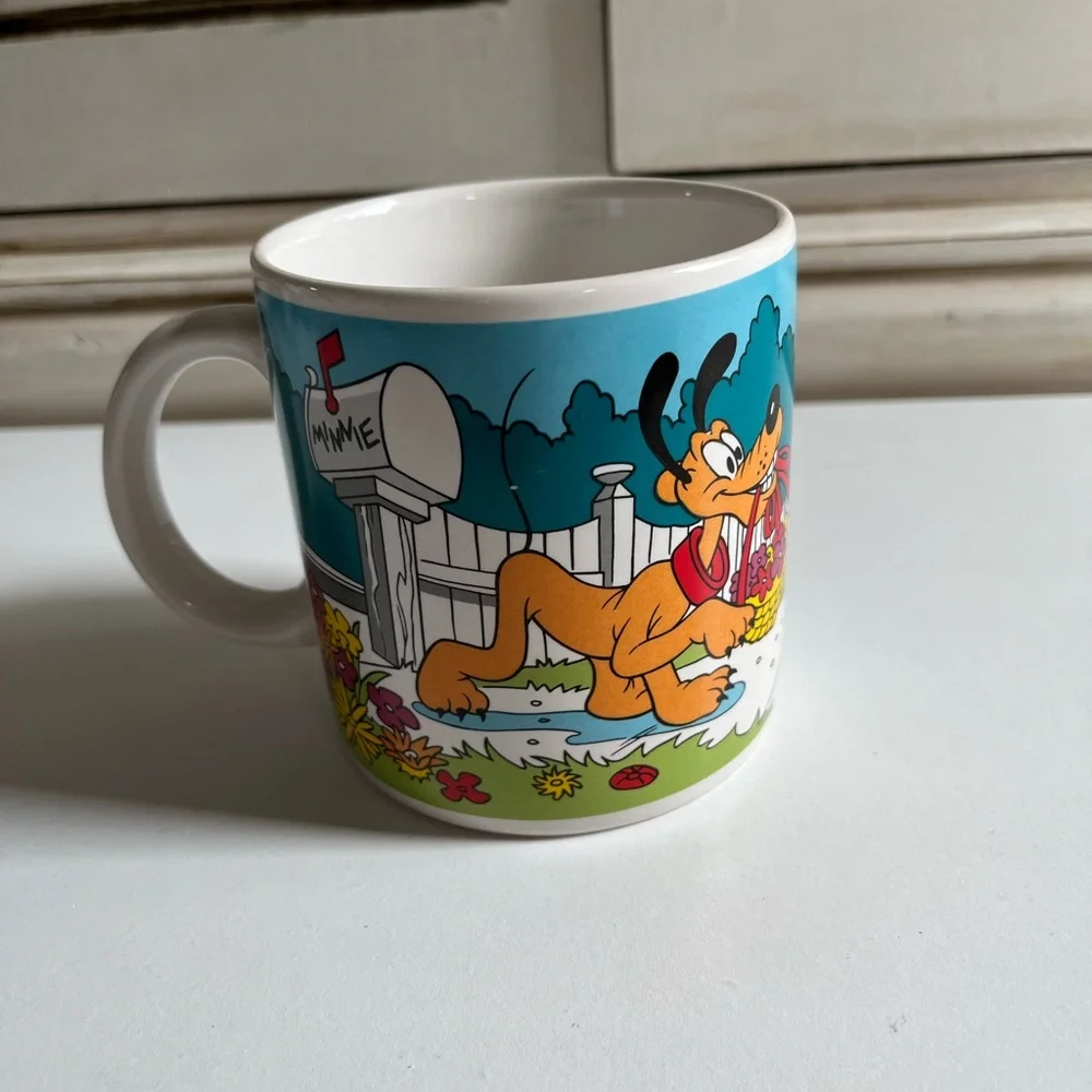 Vintage Applause Walt Disney Mugs Coffee Cup Mickey Minnie All my Love Cartoon